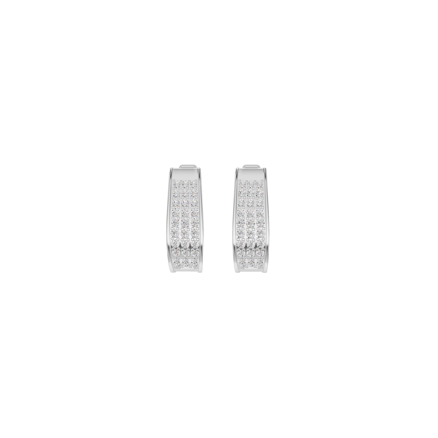 Aurelle Diamond Hoops Earrings