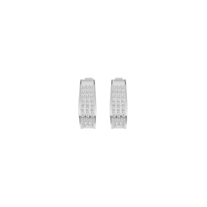 Aurelle Diamond Hoops Earrings