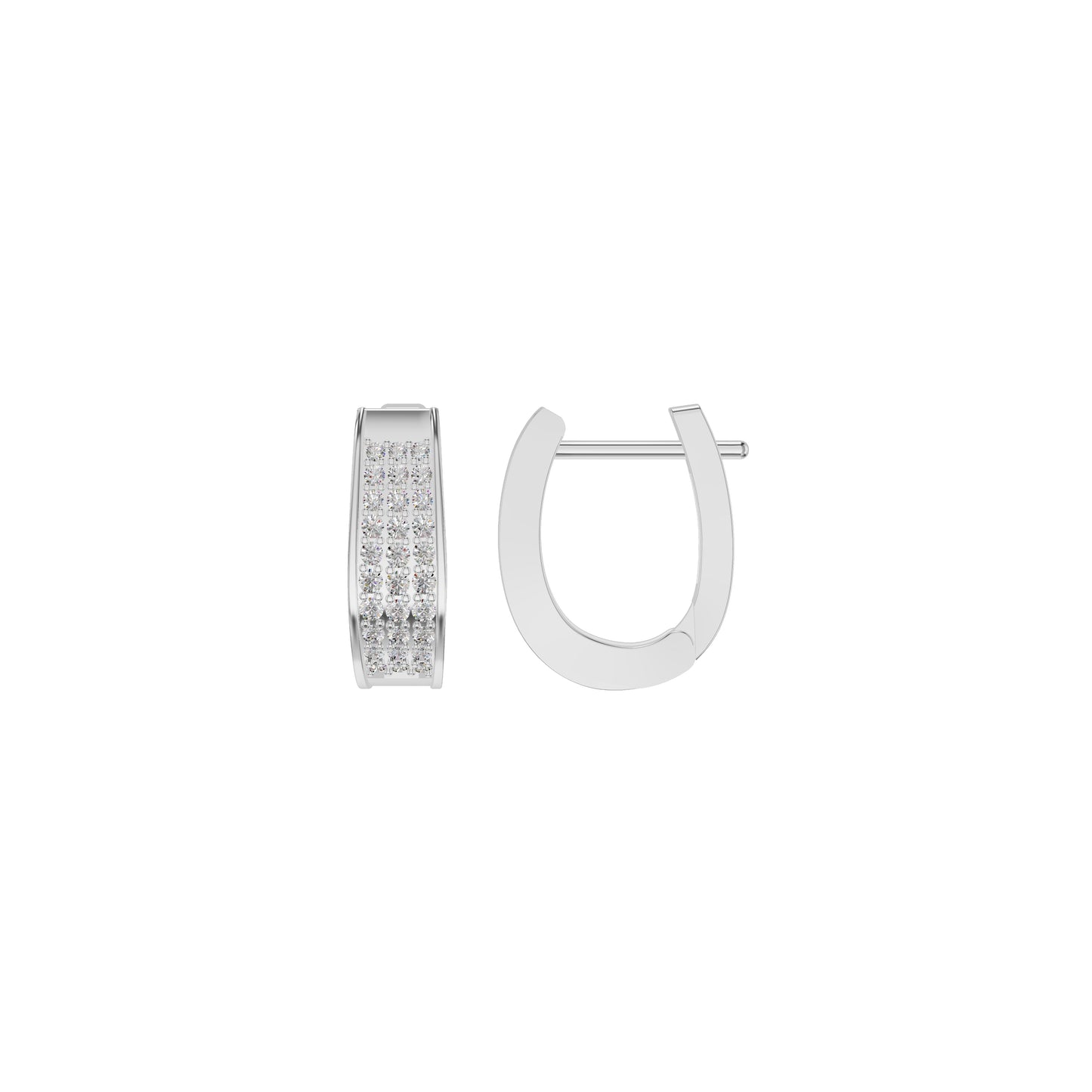 Aurelle Diamond Hoops Earrings