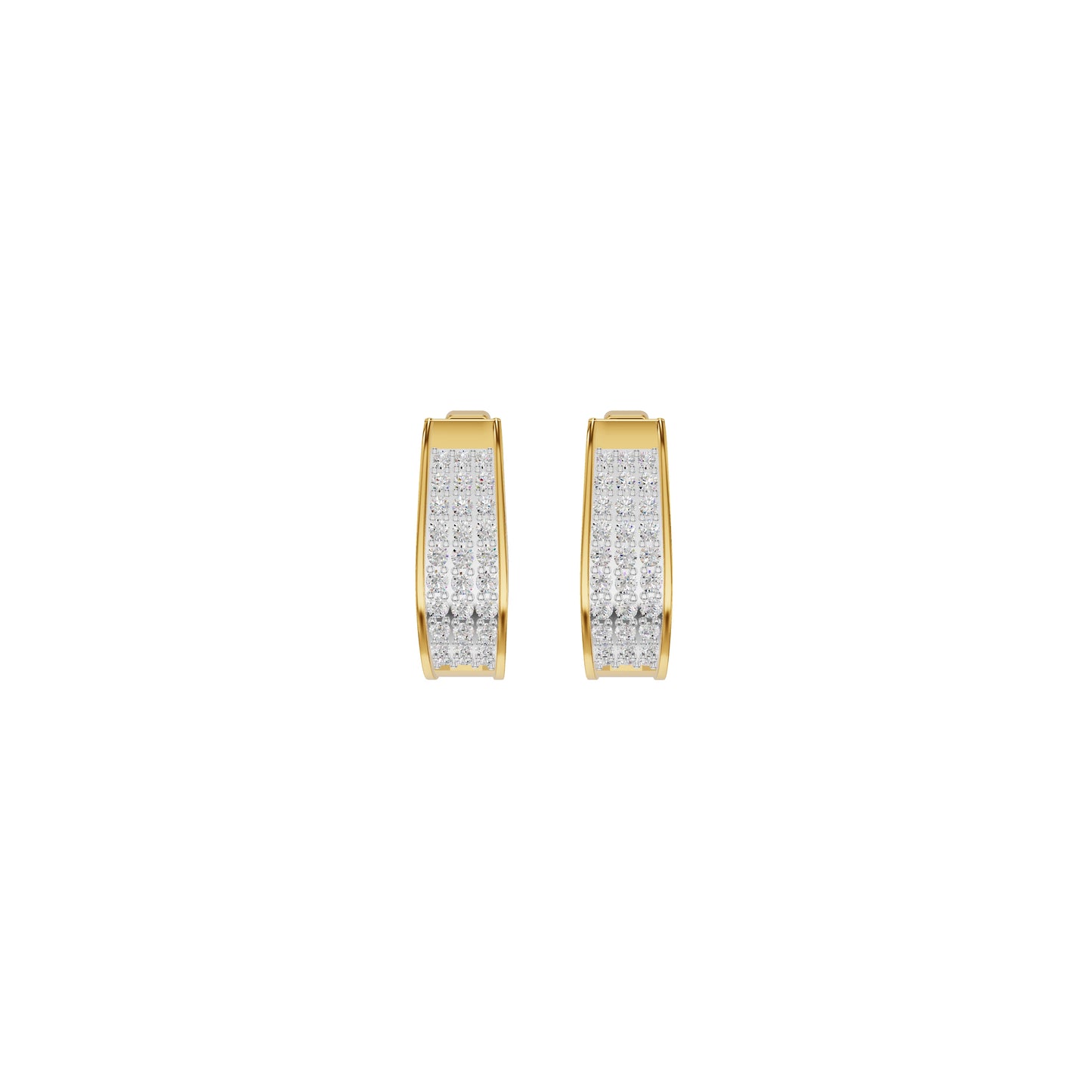 Aurelle Diamond Hoops Earrings