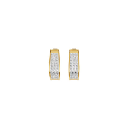 Aurelle Diamond Hoops Earrings
