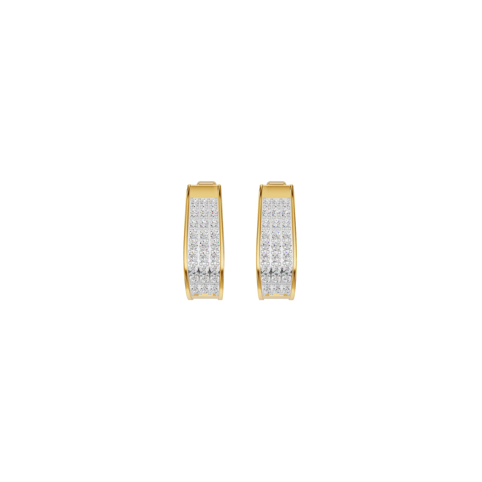 Aurelle Diamond Hoops Earrings