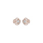 Swirl Clover Diamond Earrings 18 KT / Rose Gold