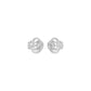 Swirl Clover Diamond Earrings 18 KT / White Gold