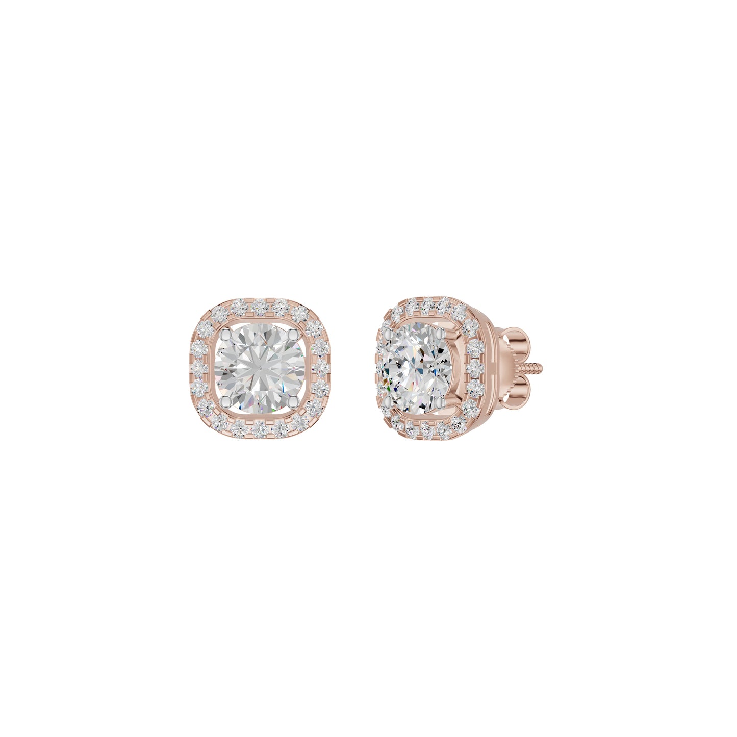 Majestic Mirage Diamond Earrings 18 KT / Rose Gold