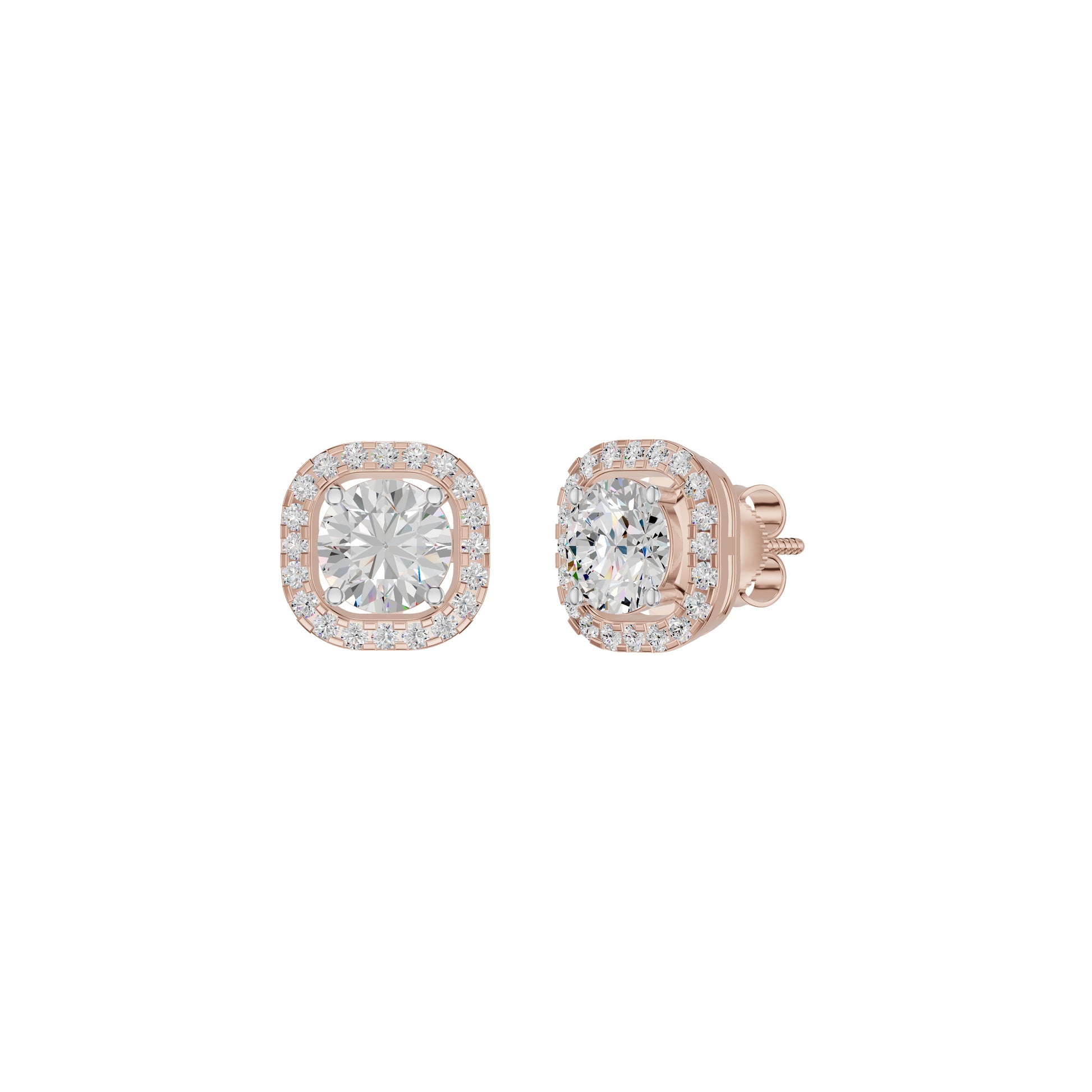Majestic Mirage Diamond Earrings 18 KT / Rose Gold