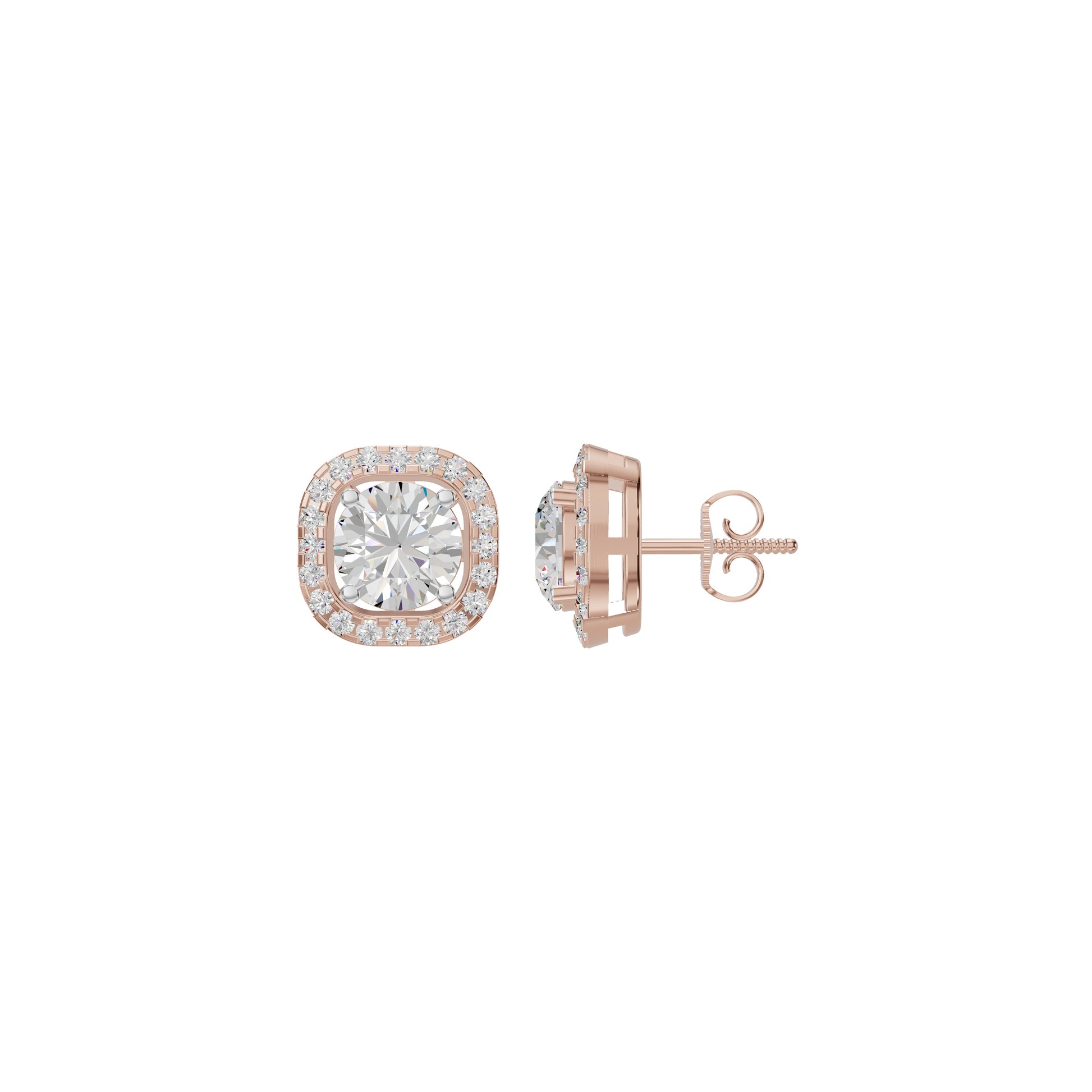 Majestic Mirage Diamond Earrings 18 KT / Rose Gold