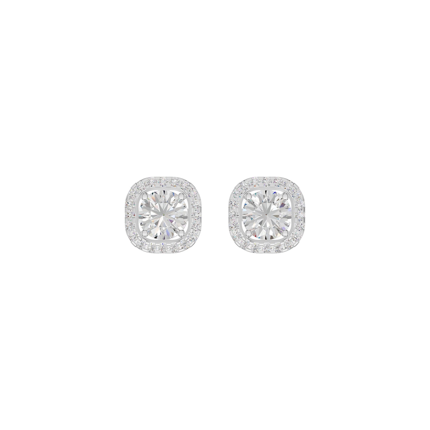 Majestic Mirage Diamond Earrings 18 KT / White Gold