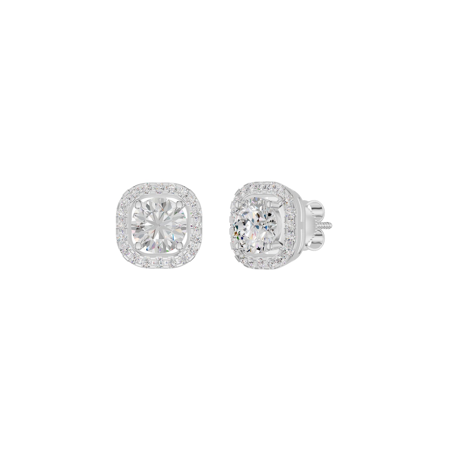 Majestic Mirage Diamond Earrings 18 KT / White Gold