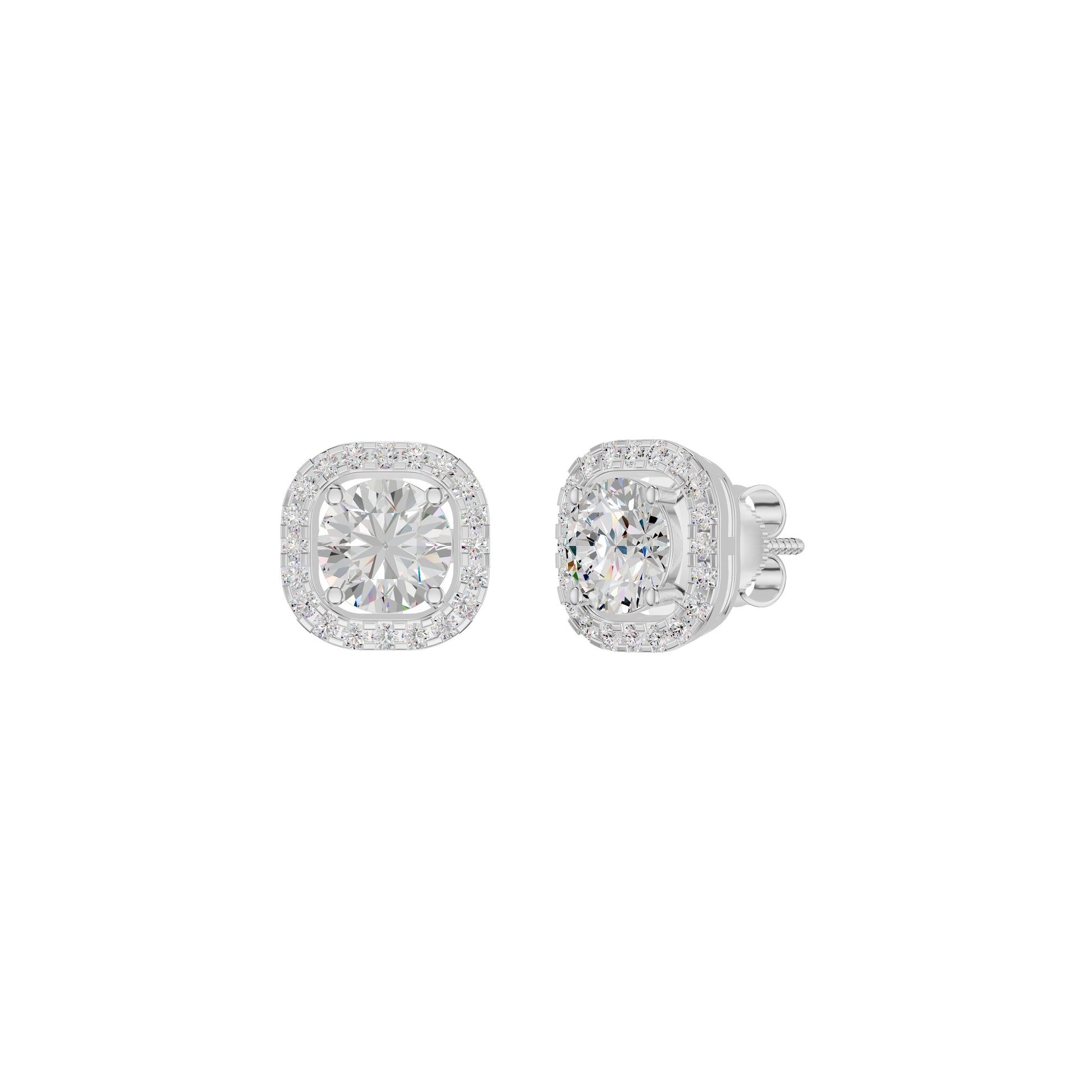 Majestic Mirage Diamond Earrings 18 KT / White Gold