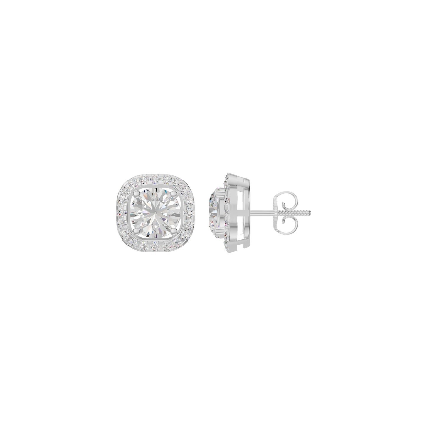 Majestic Mirage Diamond Earrings 18 KT / White Gold