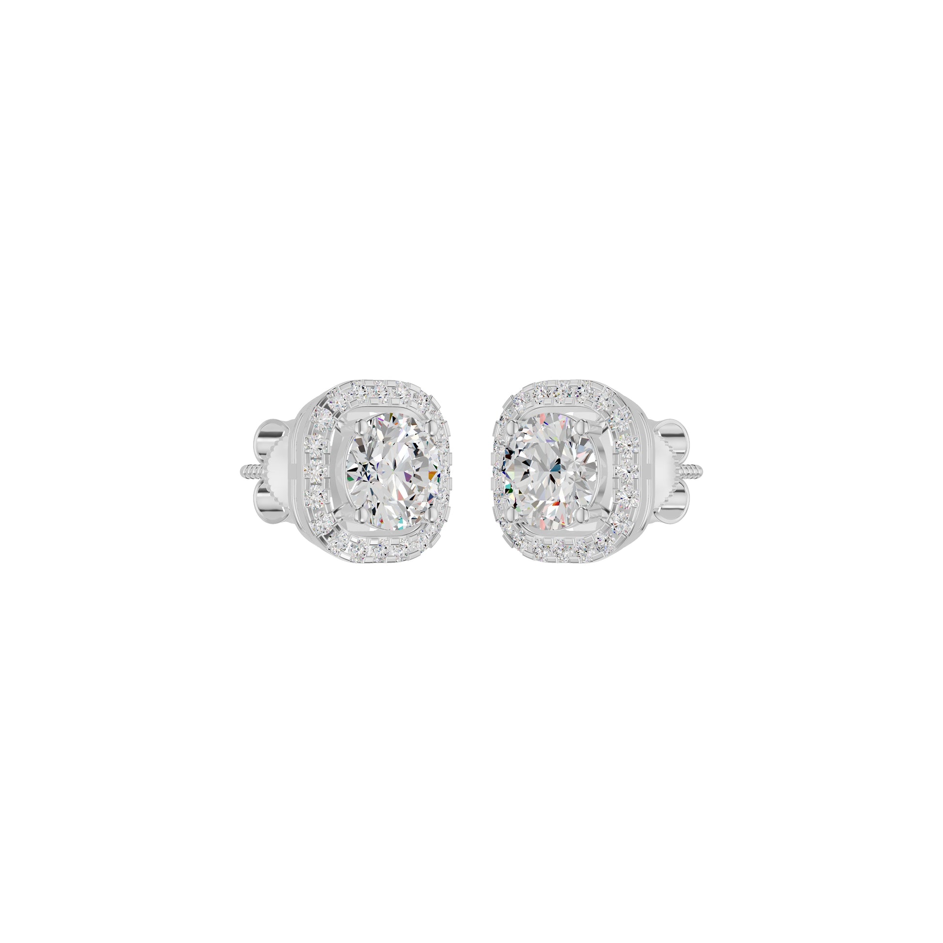 Majestic Mirage Diamond Earrings 18 KT / White Gold