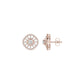 Sun Rays Diamond Earrings 18 KT / Rose Gold