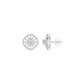 Sun Rays Diamond Earrings 18 KT / White Gold