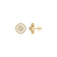 Sun Rays Diamond Earrings 18 KT / Yellow Gold