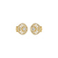 Sun Rays Diamond Earrings 18 KT / Yellow Gold