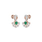 Sparkle Botanics Diamond Earrings 18 KT / Rose Gold