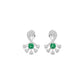 Sparkle Botanics Diamond Earrings 18 KT / White Gold