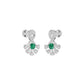 Sparkle Botanics Diamond Earrings 18 KT / White Gold