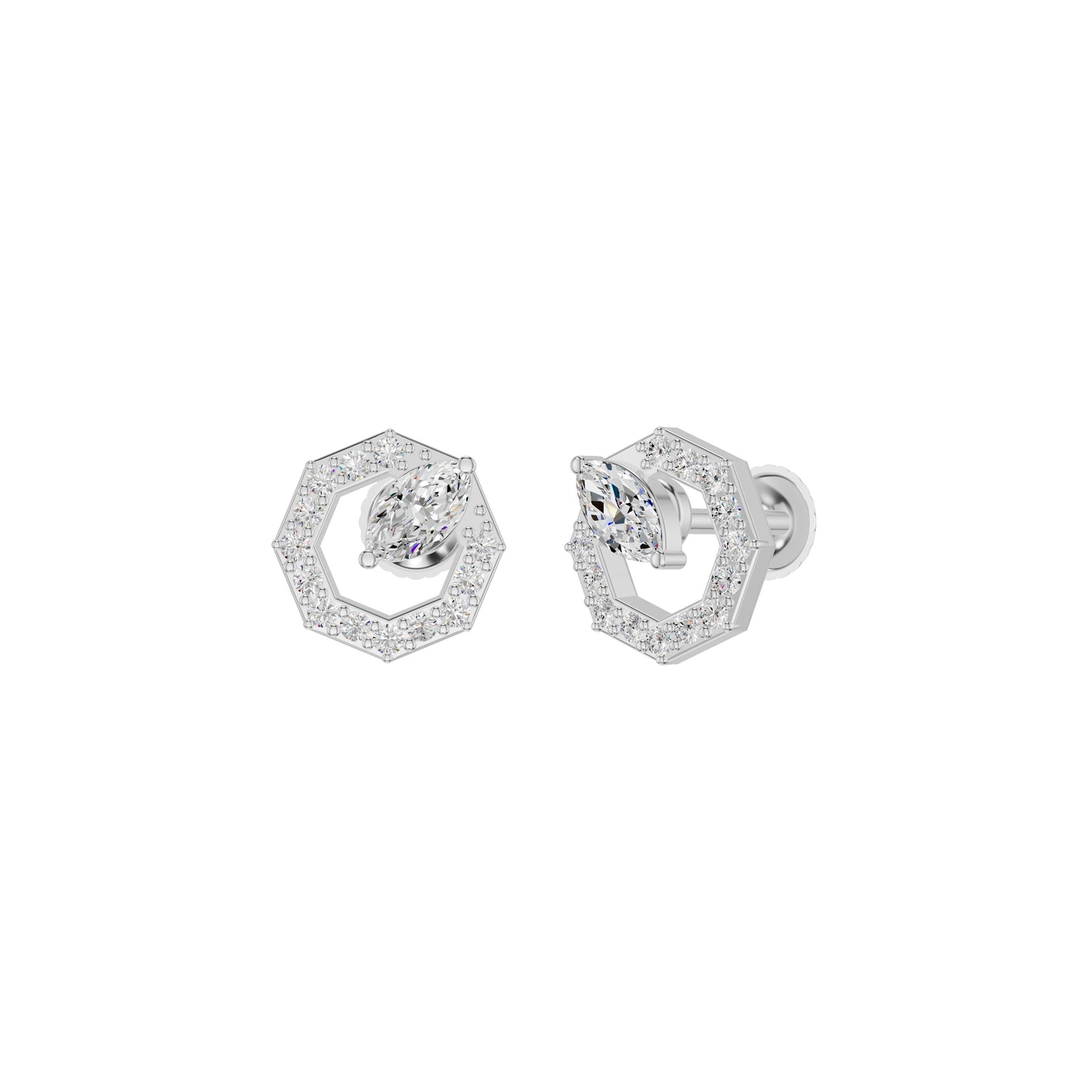 DER001409 18 KT / White Gold