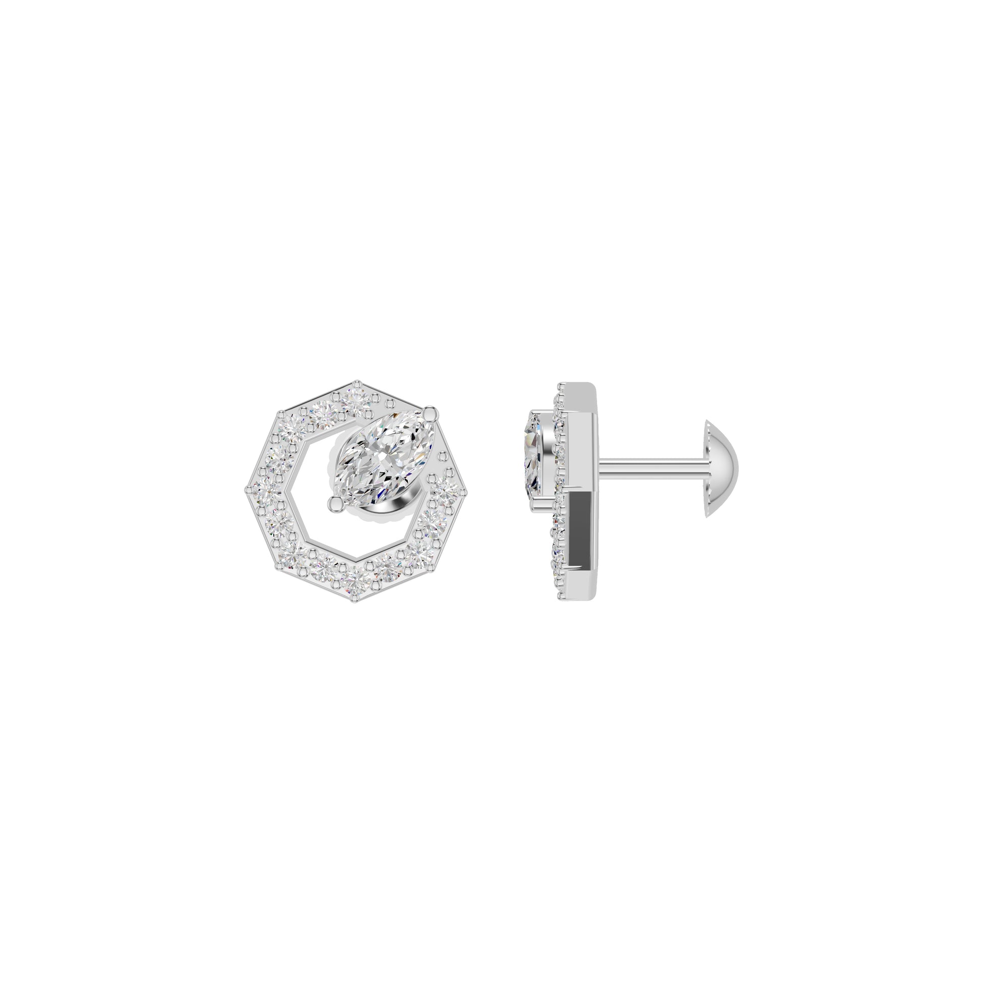 DER001409 18 KT / White Gold