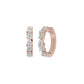 Lumi Stack Diamond Bali Earrings 18 KT / Rose Gold