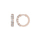 Lumi Stack Diamond Bali Earrings 18 KT / Rose Gold