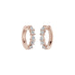 Lumi Stack Diamond Bali Earrings 18 KT / Rose Gold