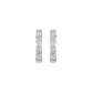 Lumi Stack Diamond Bali Earrings 18 KT / White Gold