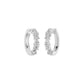 Lumi Stack Diamond Bali Earrings 18 KT / White Gold