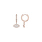 Prism Trail Diamond Drop Earrings 18 KT / Rose Gold
