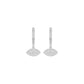 Prism Trail Diamond Drop Earrings 18 KT / White Gold