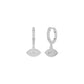 Prism Trail Diamond Drop Earrings 18 KT / White Gold