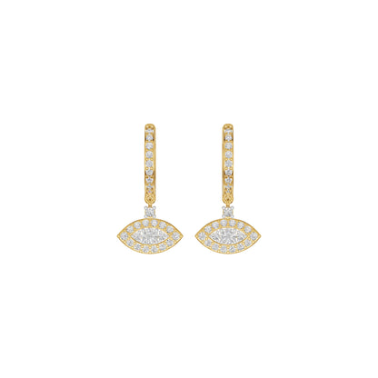 Prism Trail Diamond Drop Earrings 18 KT / Yellow Gold