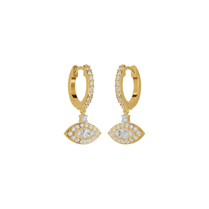 Prism Trail Diamond Drop Earrings 18 KT / Yellow Gold