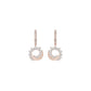 Curve Current Diamond Drop Earrings 18 KT / Rose Gold