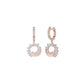 Curve Current Diamond Drop Earrings 18 KT / Rose Gold
