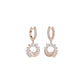 Curve Current Diamond Drop Earrings 18 KT / Rose Gold