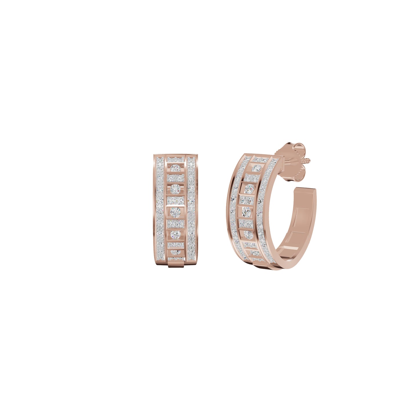 Regalia Diamond Hoops Earrings