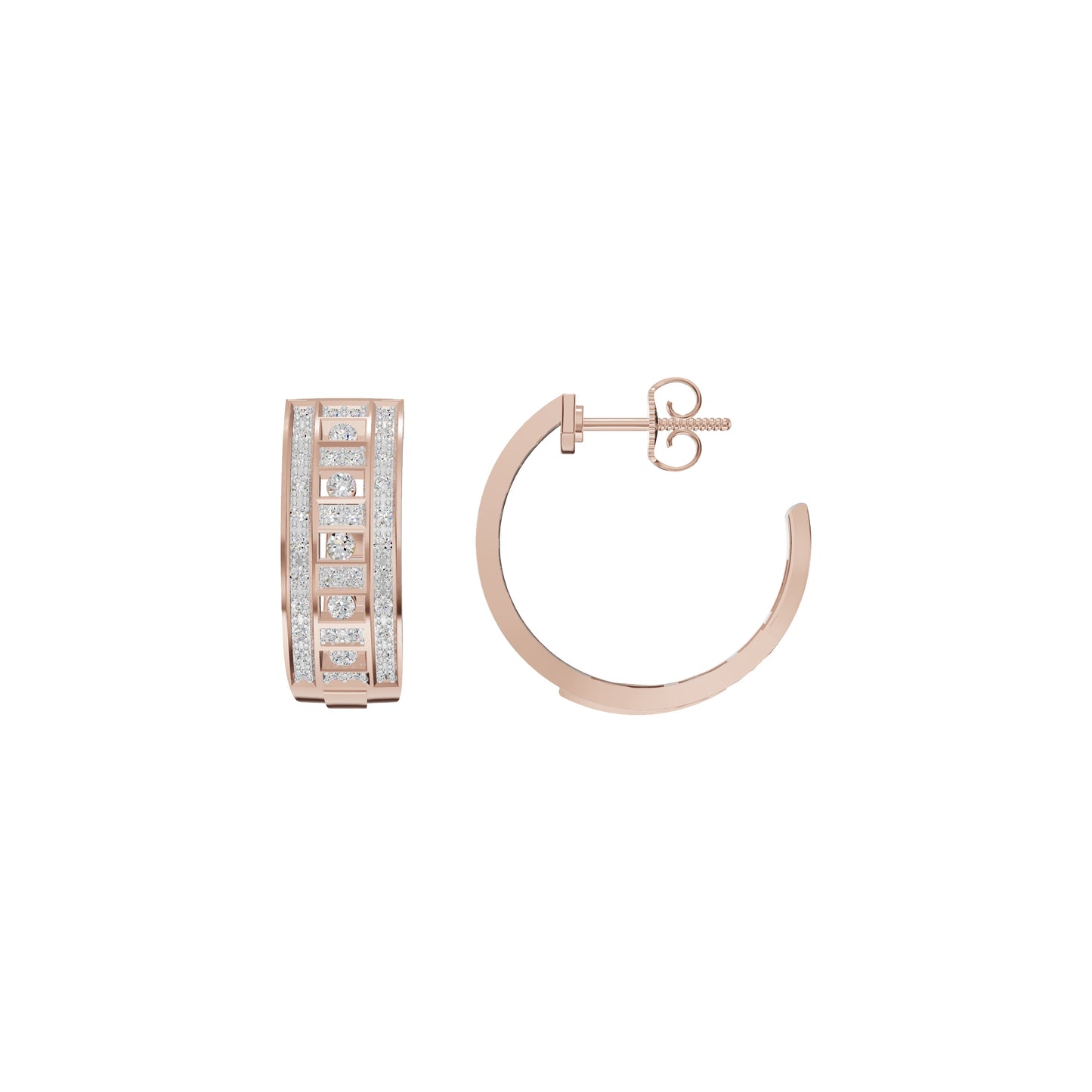 Regalia Diamond Hoops Earrings