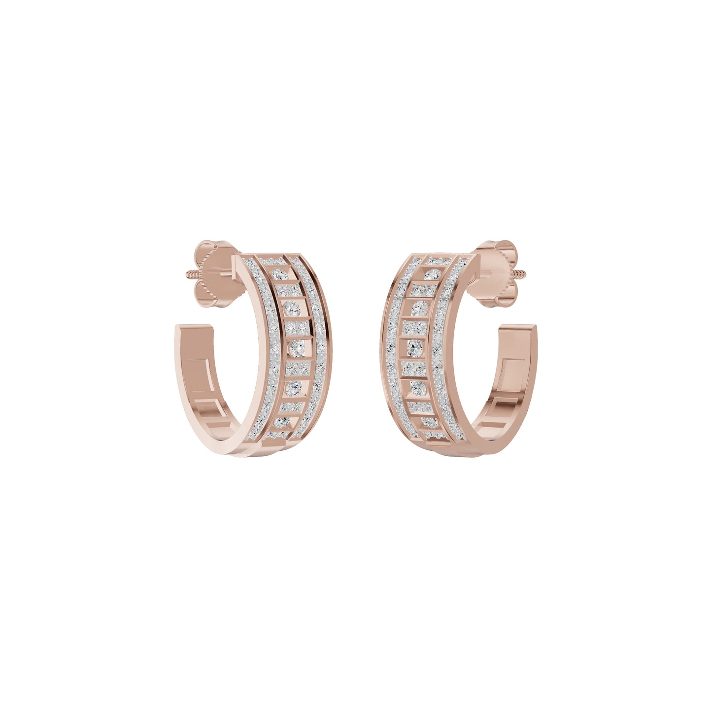 Regalia Diamond Hoops Earrings