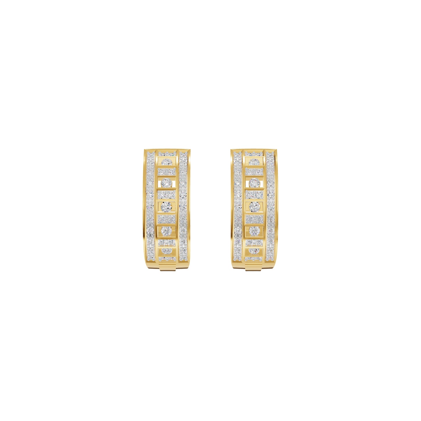 Regalia Diamond Hoops Earrings