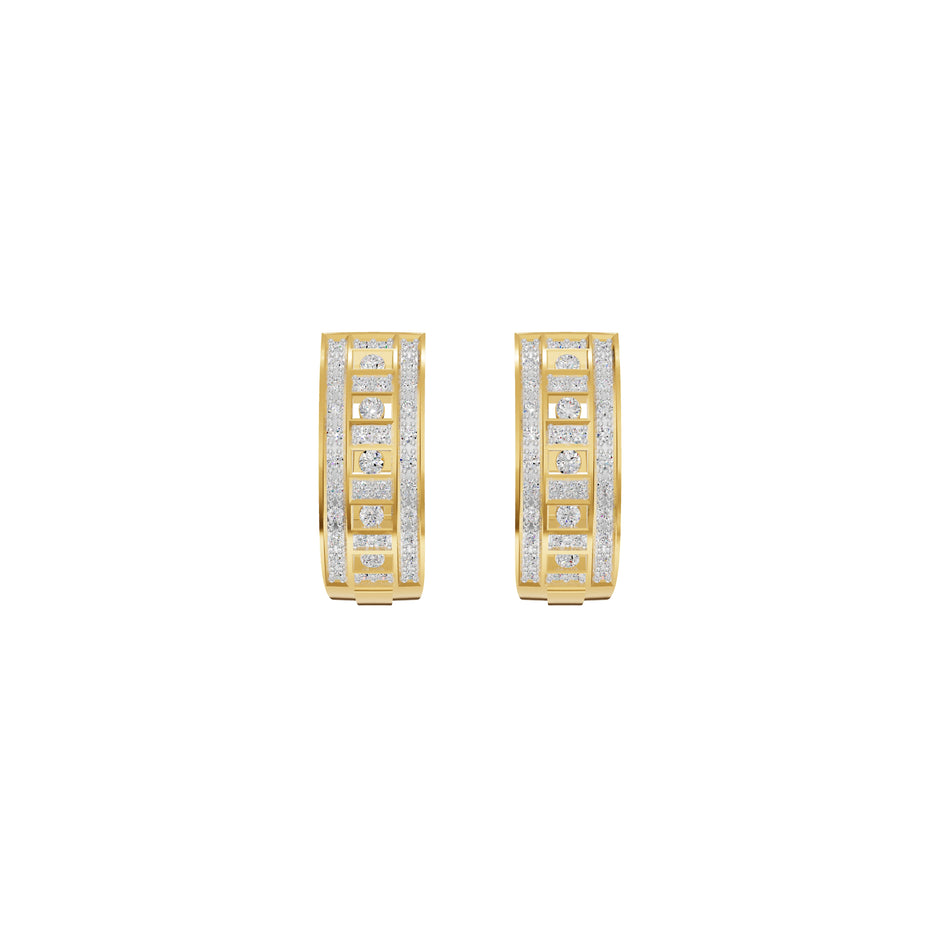 Regalia Diamond Hoops Earrings