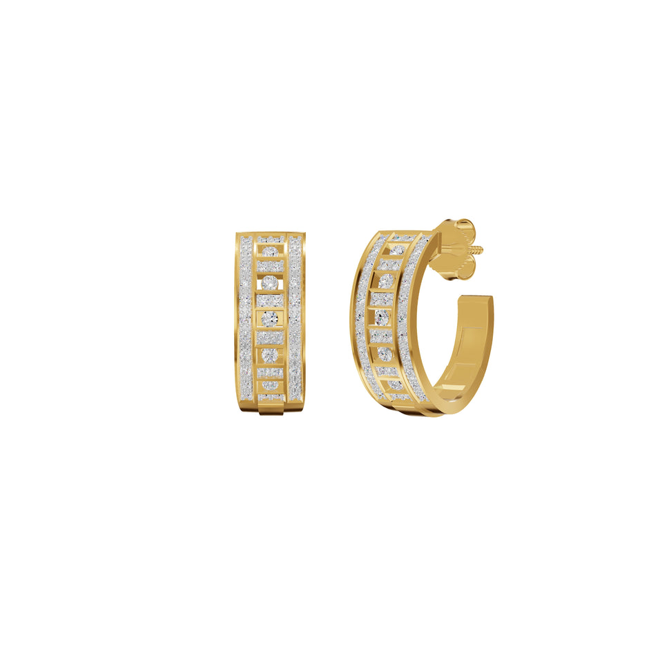 Regalia Diamond Hoops Earrings