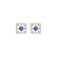 Turkish Blue Diamond Earrings 18 KT / Rose Gold