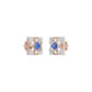 Turkish Blue Diamond Earrings 18 KT / Rose Gold