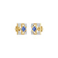Turkish Blue Diamond Earrings 18 KT / Yellow Gold