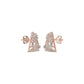Delicate Triangle Diamond Studs