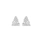 Delicate Triangle Diamond Studs