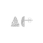 Delicate Triangle Diamond Studs